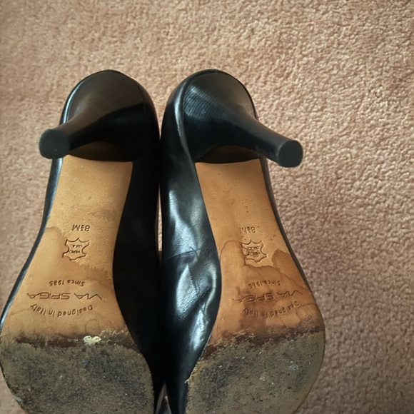 VIA SPIGA made in Italy women’s black pump/upper leather /leather-lining - Picture 10 of 17